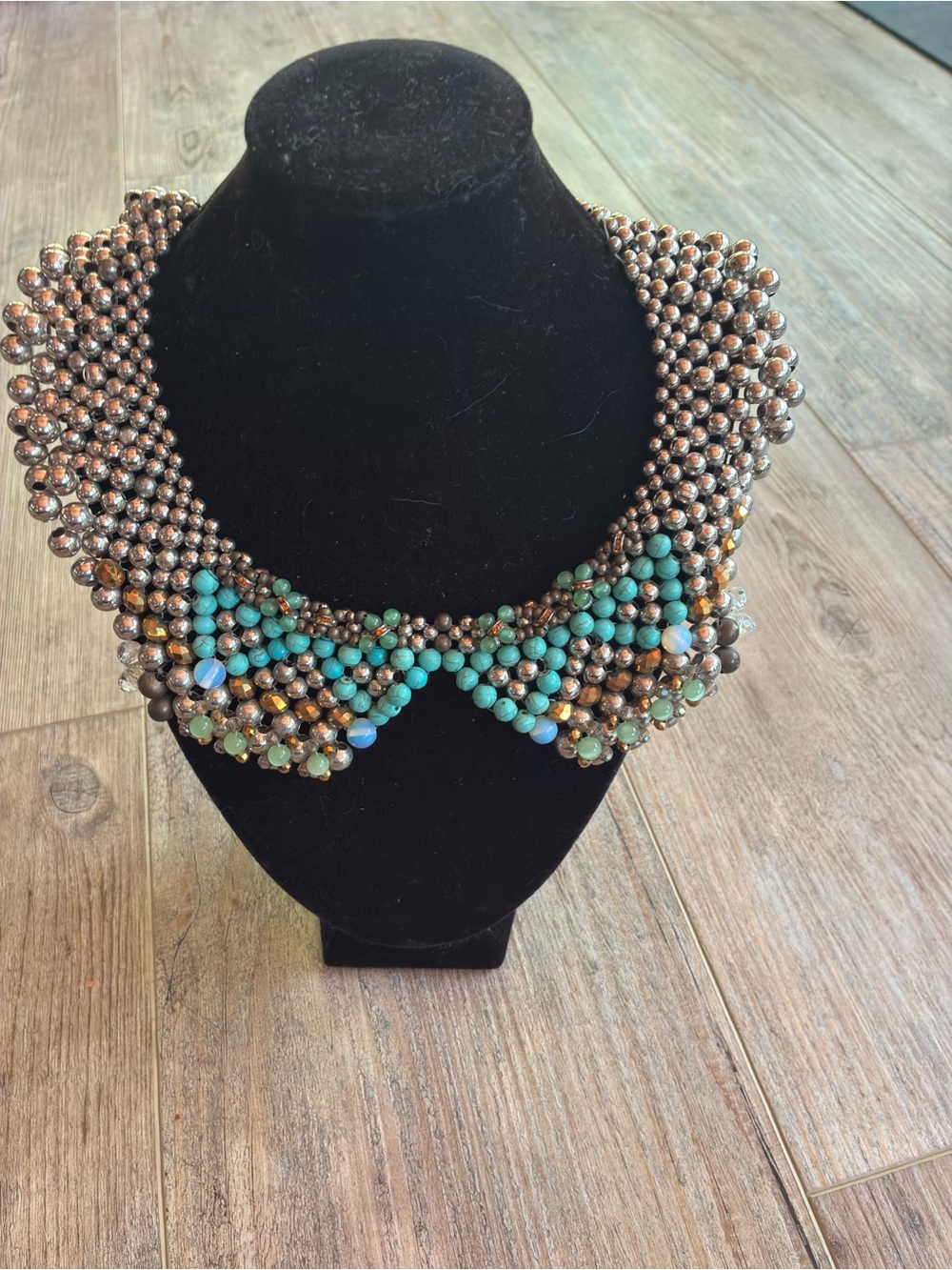 Anthropology Pam Hiran Jeweled Collar Necklace